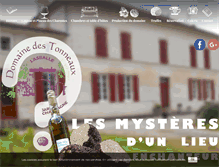 Tablet Screenshot of domainedestonneaux.com